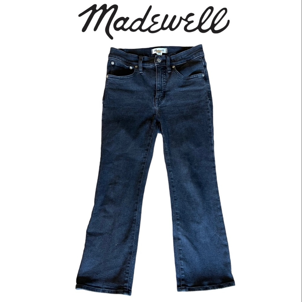 Madewell Women's Cali Demi Boot Denim Jeans - black 27p 27 petite